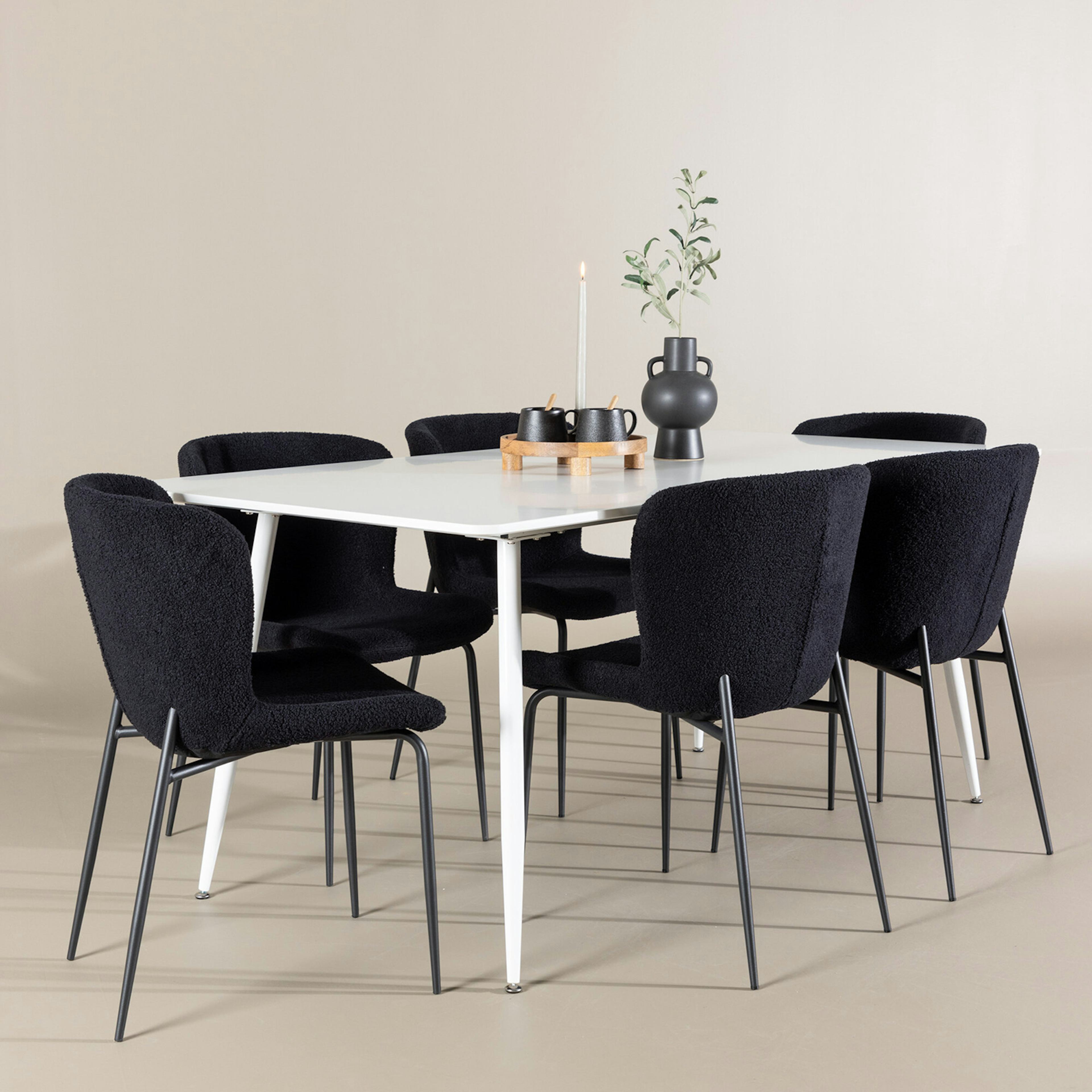 Matgrupp Venture Home Silar 180 med 6 st Modesto Stolar