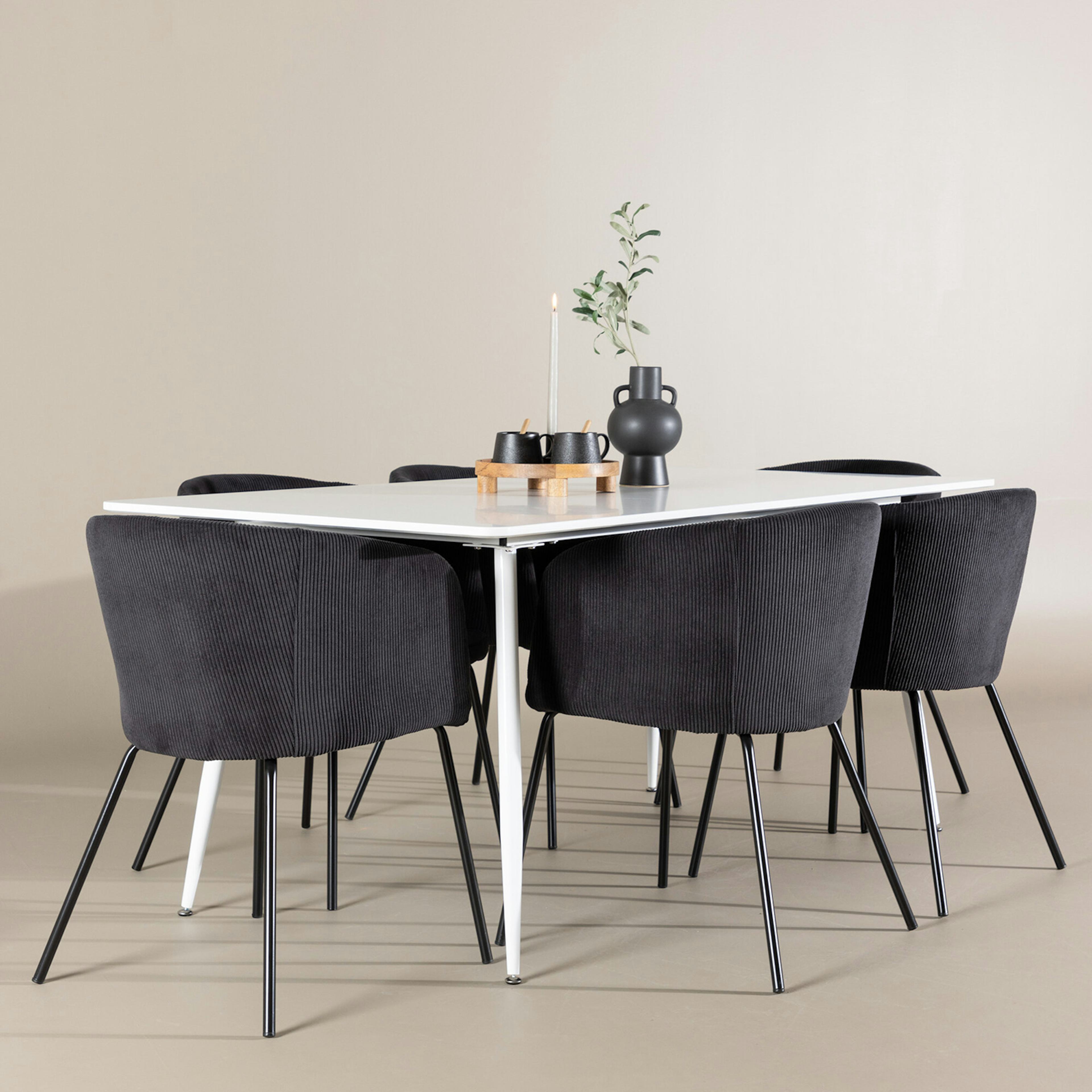 Matgrupp Venture Home Silar 180 med 6 st Berit Stolar