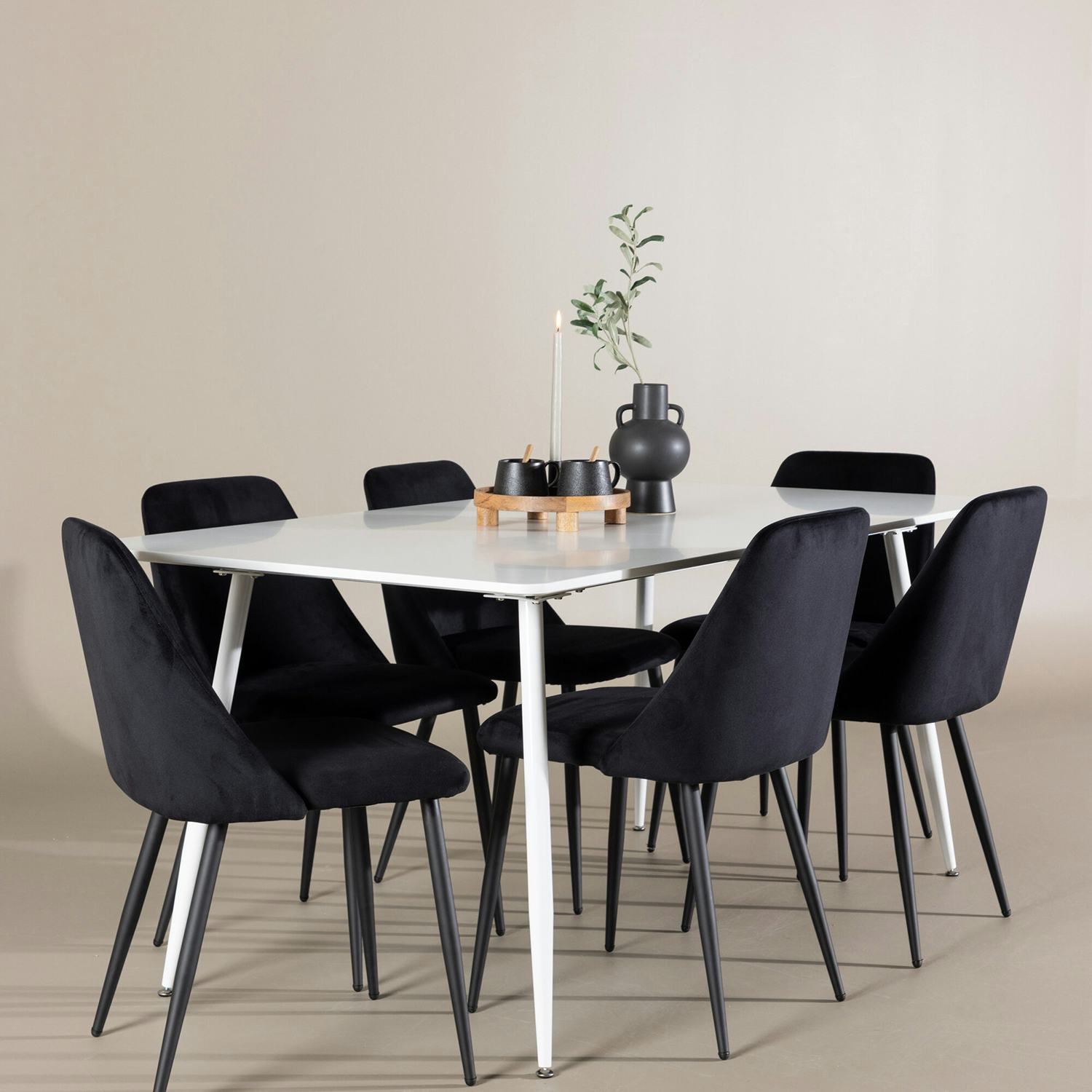 Matgrupp Venture Home Silar 180 med 6 st Night Stolar