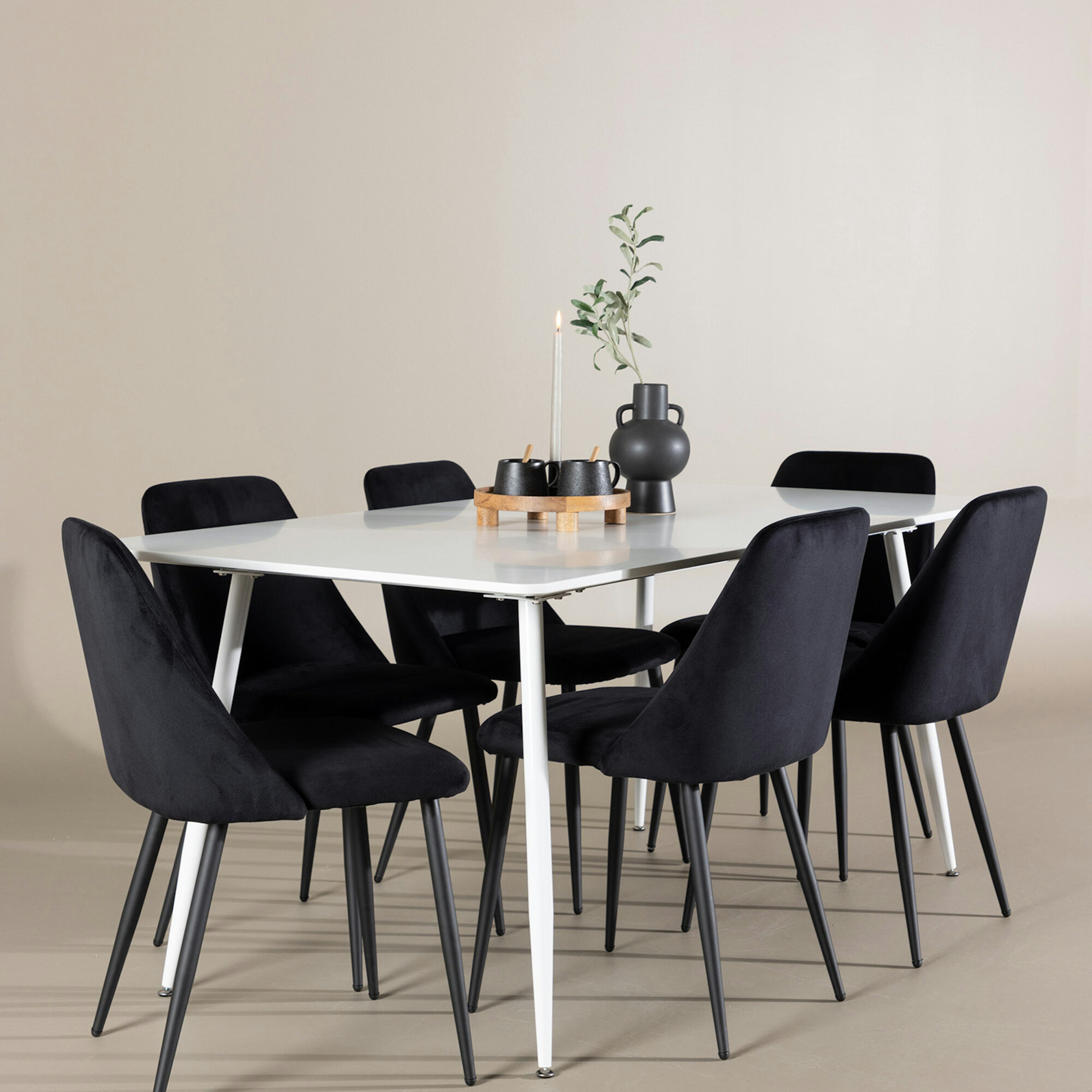 Matgrupp Venture Home Silar 180 med 6 st Night Stolar