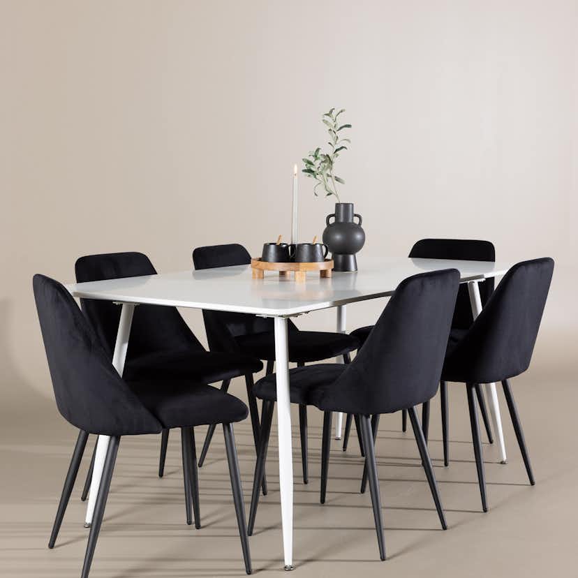 Matgrupp Venture Home Silar 180 med 6 st Night Stolar