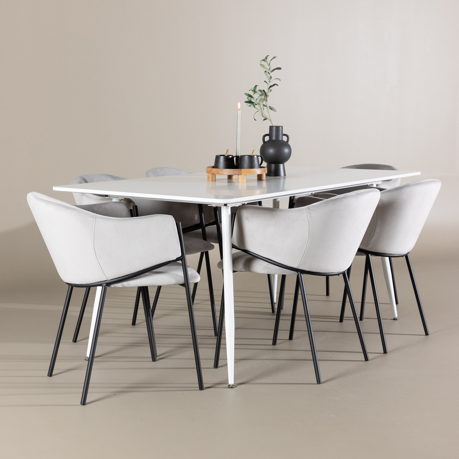 Matgrupp Venture Home Silar 180 med 6 st Evelina Stolar