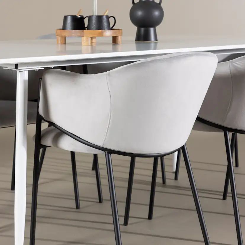 Matgrupp Venture Home Silar 180 med 6 st Evelina Stolar