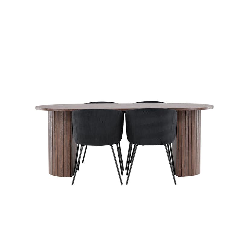 Matgrupp Venture Home Härön 200 med 4 st Berit Stolar