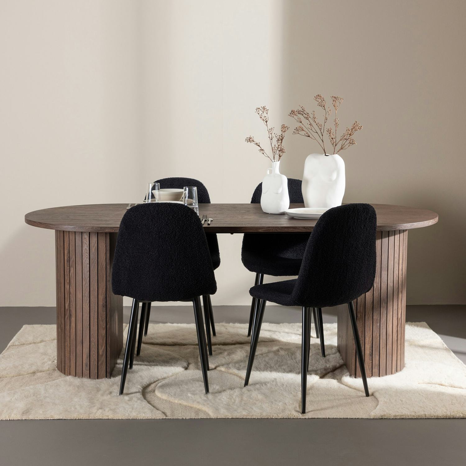 Matgrupp Venture Home Härön 200 med 4 st Polar Stolar Teddy