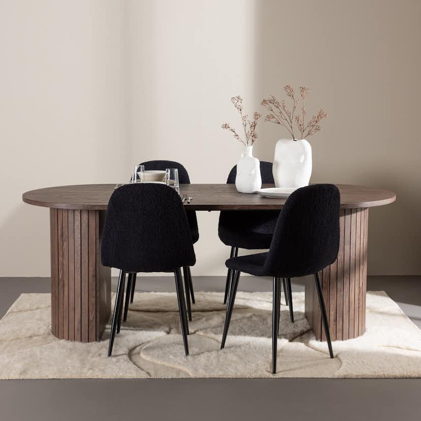 Matgrupp Venture Home Härön 200 med 4 st Polar Stolar Teddy