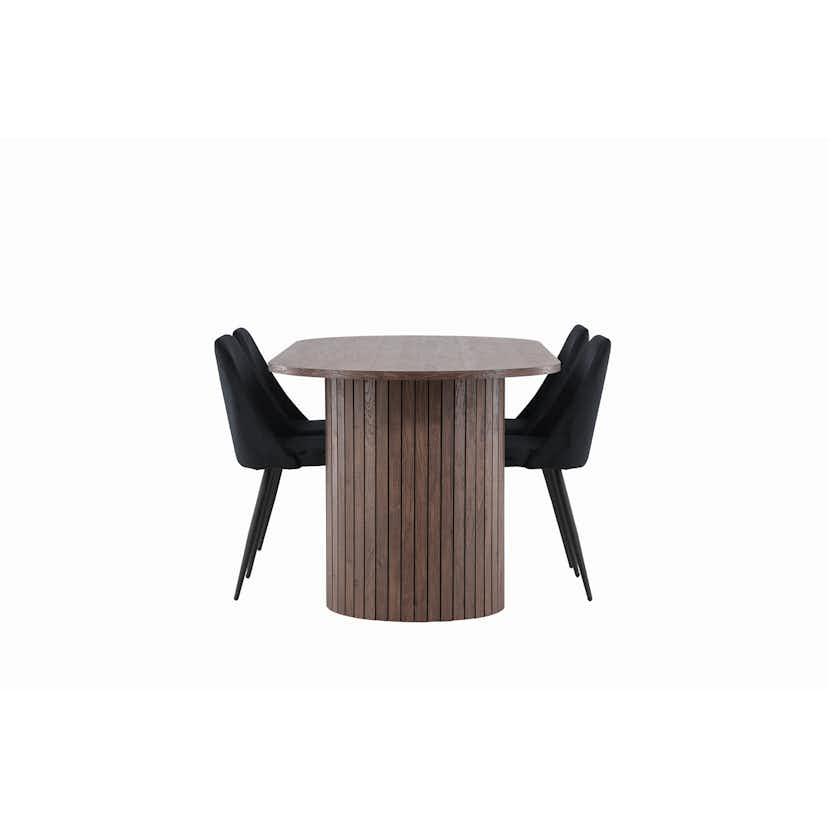 Matgrupp Venture Home Härön 200 med 4 st Night Stolar