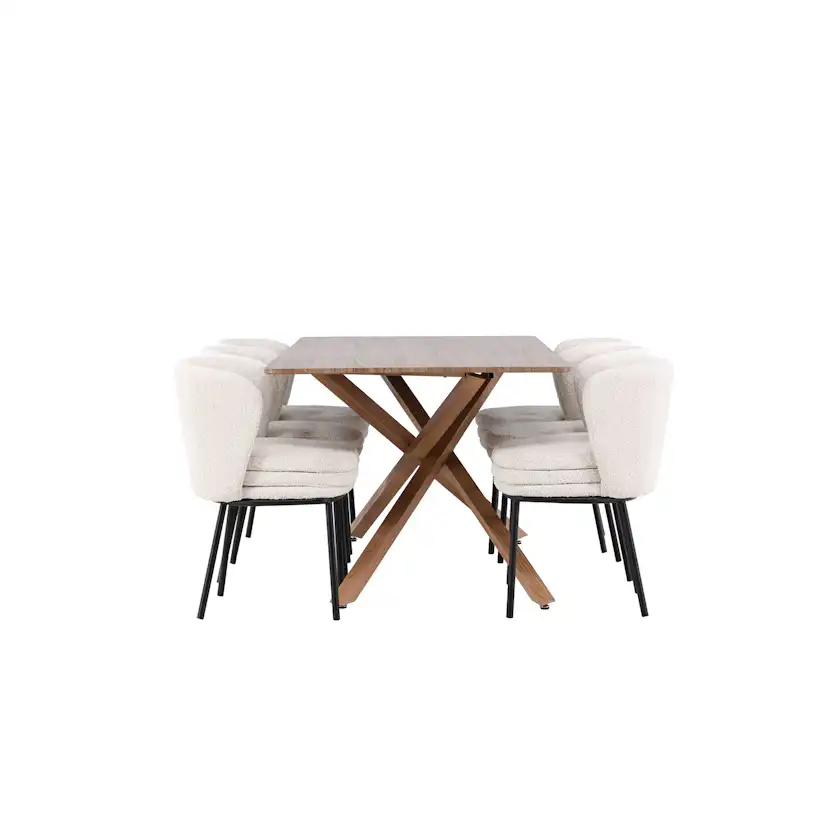 Matgrupp Venture Home Piazza 180 med 6 st Agnes Stolar