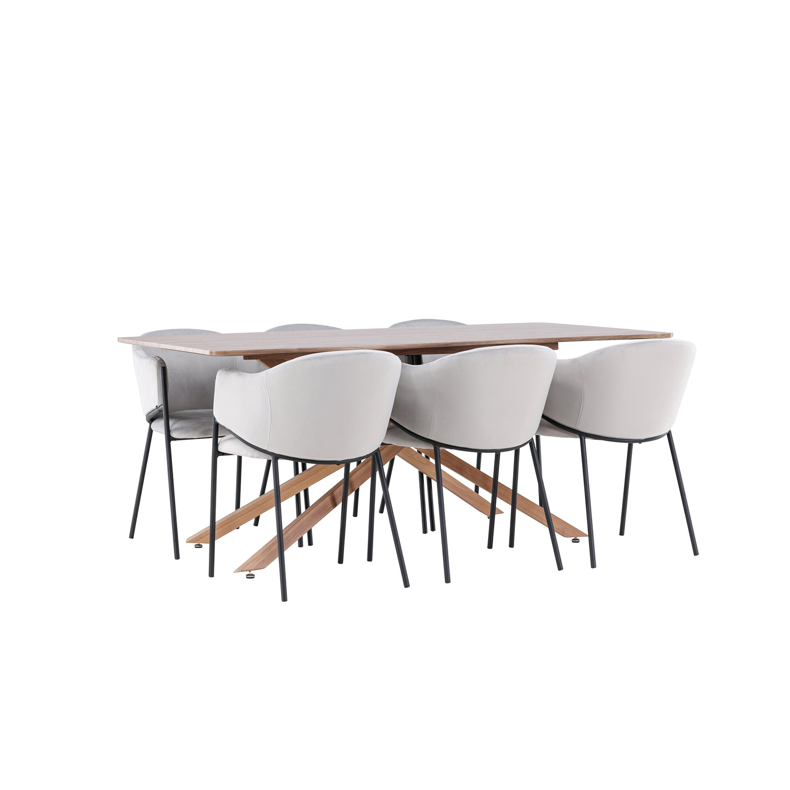 Matgrupp Venture Home Piazza 180 med 6 st Evelina Stolar