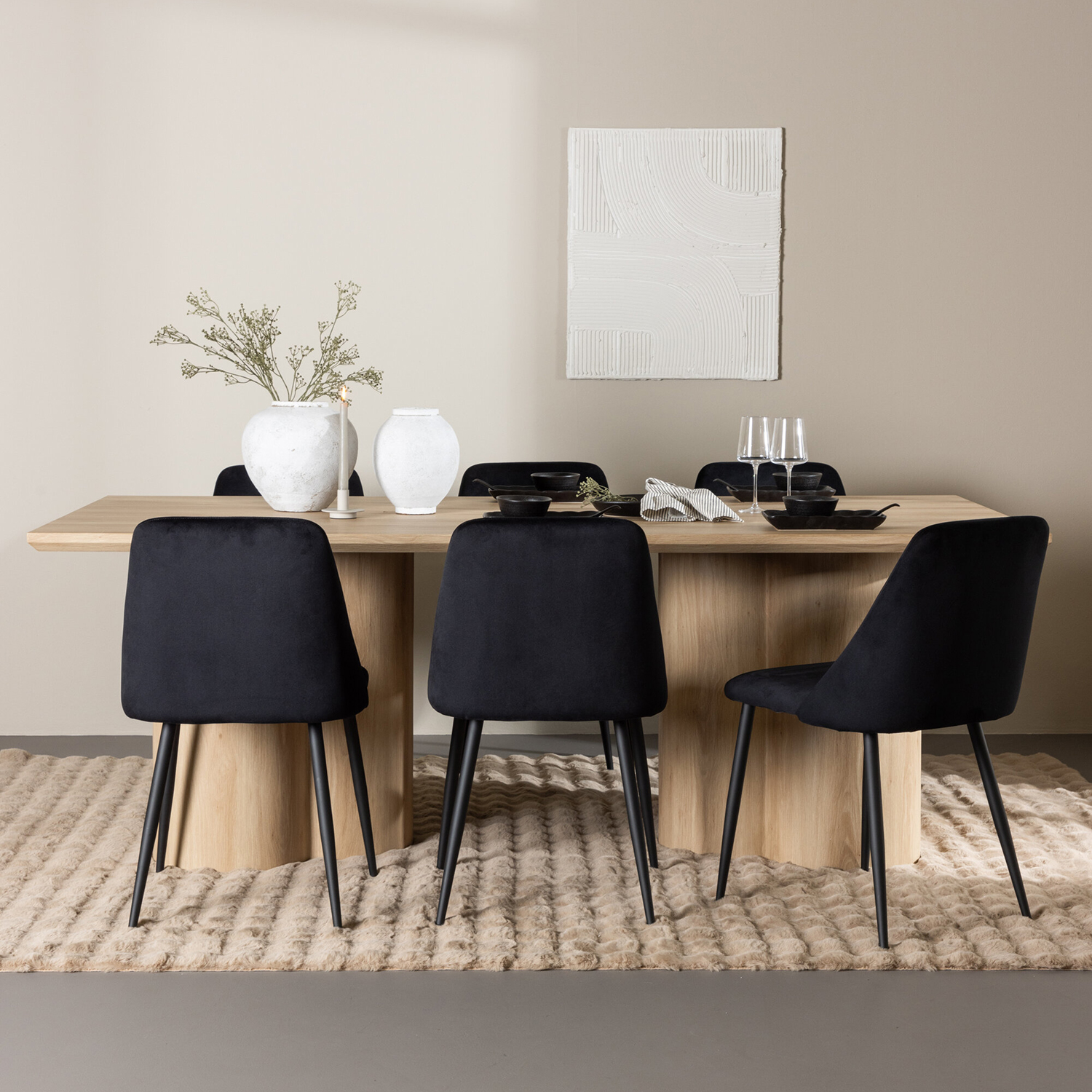 Matgrupp Venture Home Olivia 210 med 6 st Night Stolar