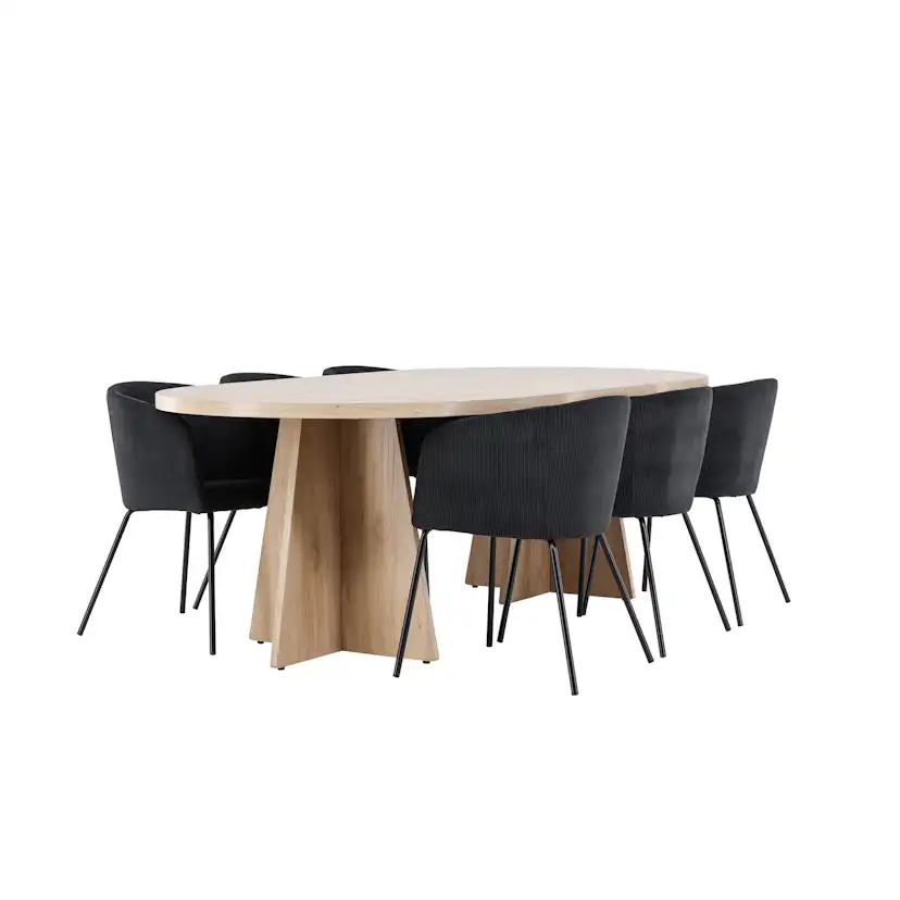 Matgrupp Venture Home Bootcut 230 med 6 st Berit Stolar