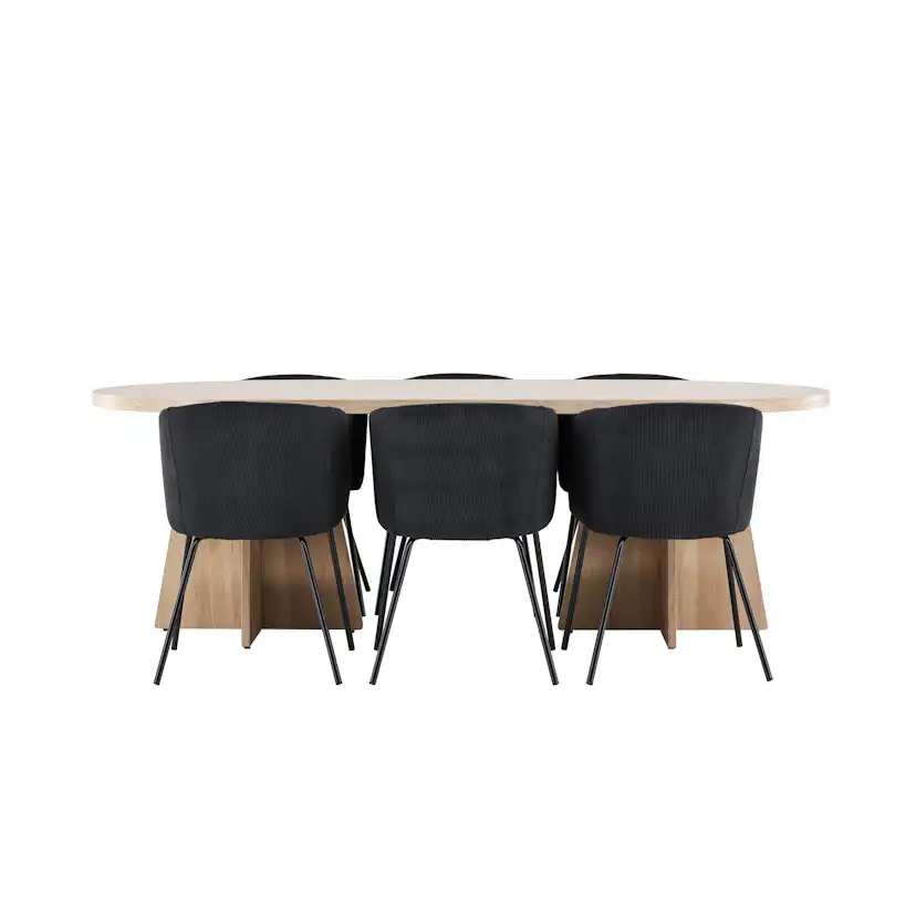 Matgrupp Venture Home Bootcut 230 med 6 st Berit Stolar