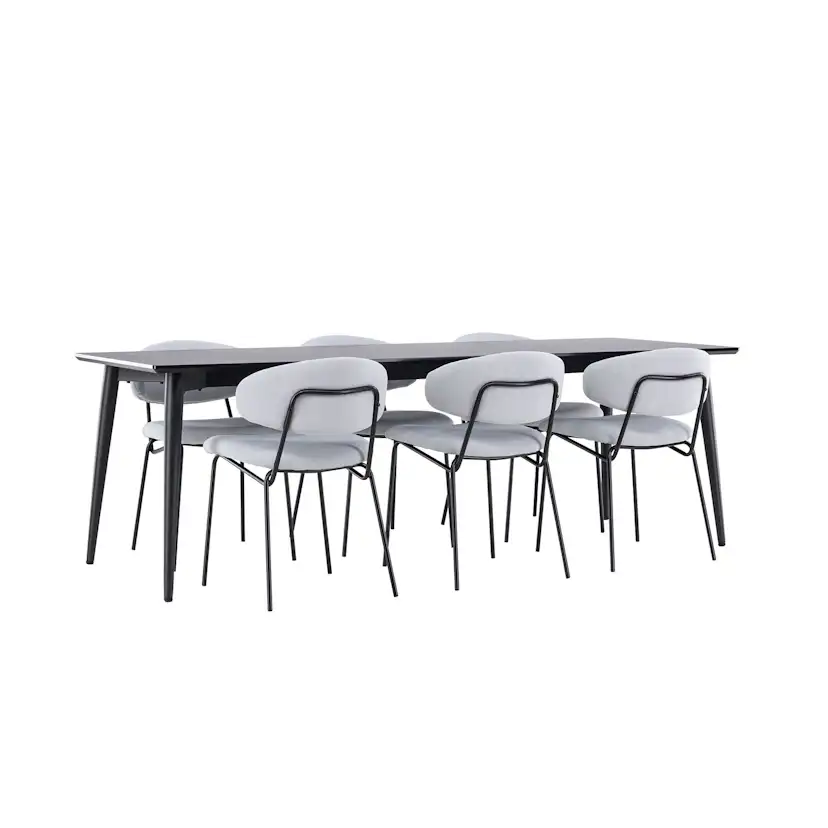 Matgrupp Venture Home Ellis 230 med 6 st Chico Stolar