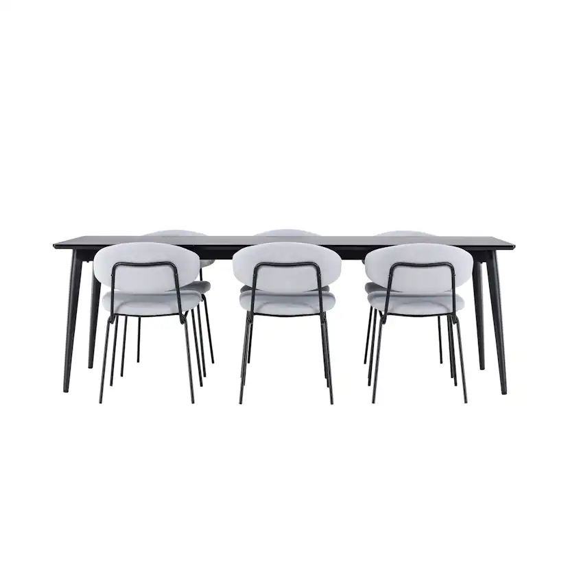 Matgrupp Venture Home Ellis 230 med 6 st Chico Stolar