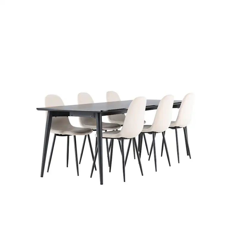 Matgrupp Venture Home Ellis 230 med 6 st Polar Stolar