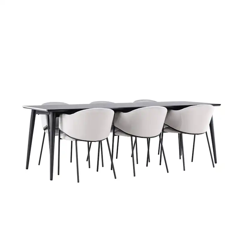 Matgrupp Venture Home Ellis 230 med 6 st Evelina Stolar