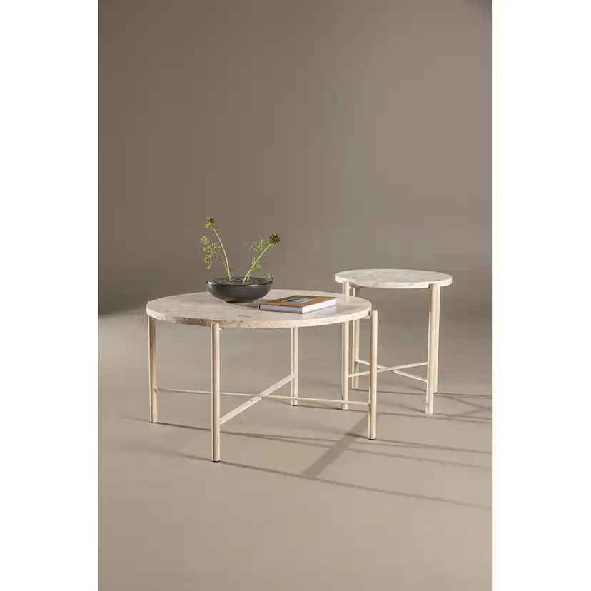 Soffbord Vind Sandhamn Ø70 cm & Ø40 cm