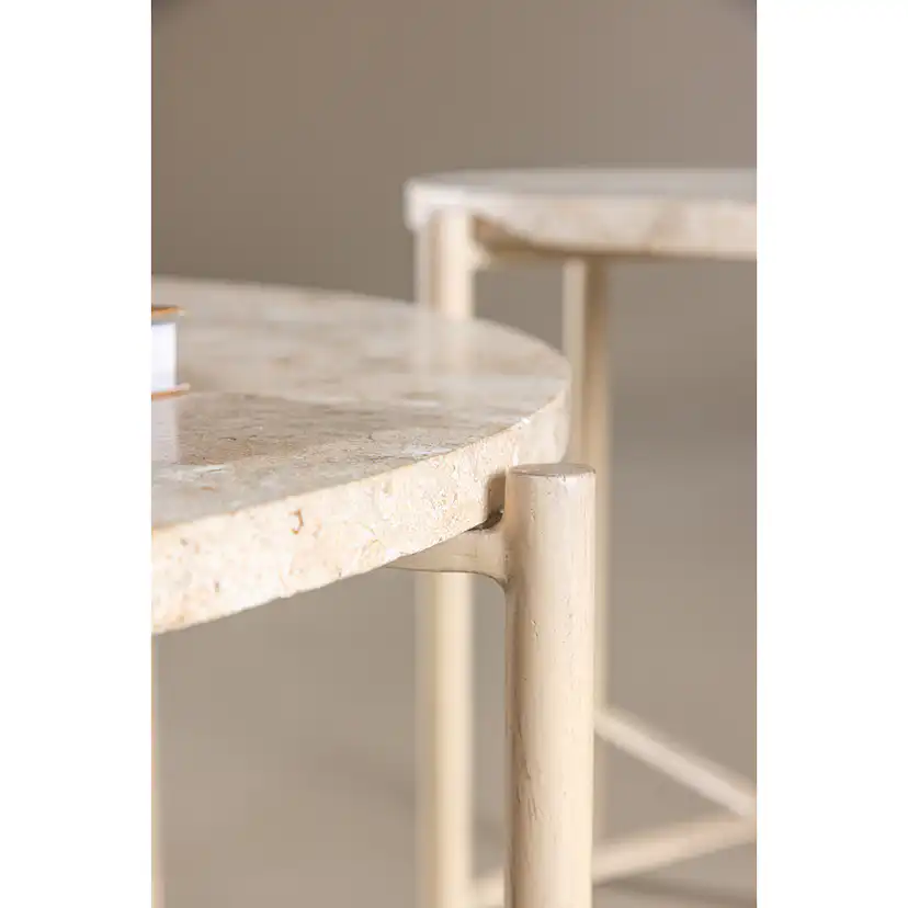 Soffbord Vind Sandhamn Ø70 cm & Ø40 cm