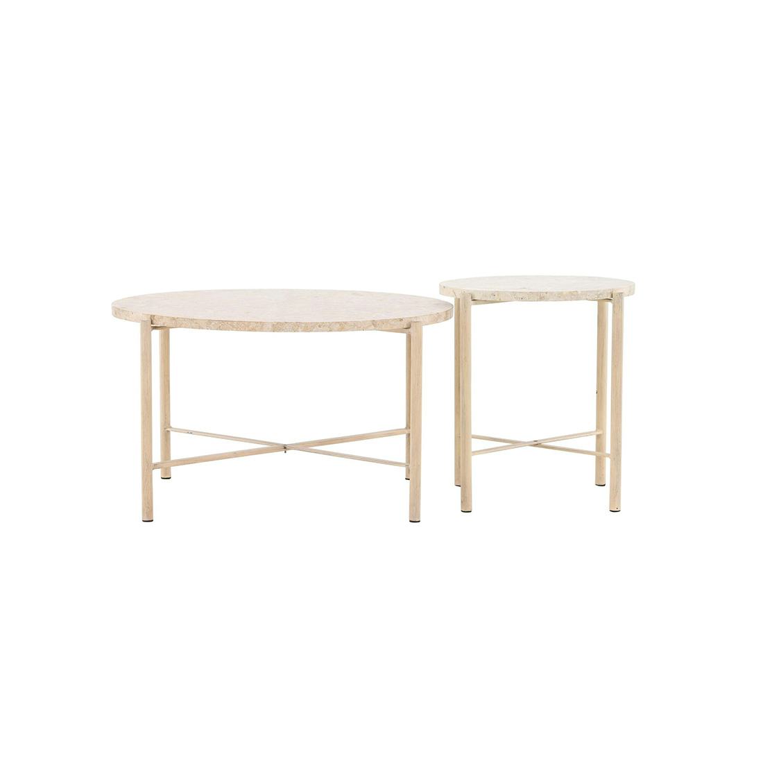 Soffbord Vind Sandhamn Ø70 cm & Ø40 cm