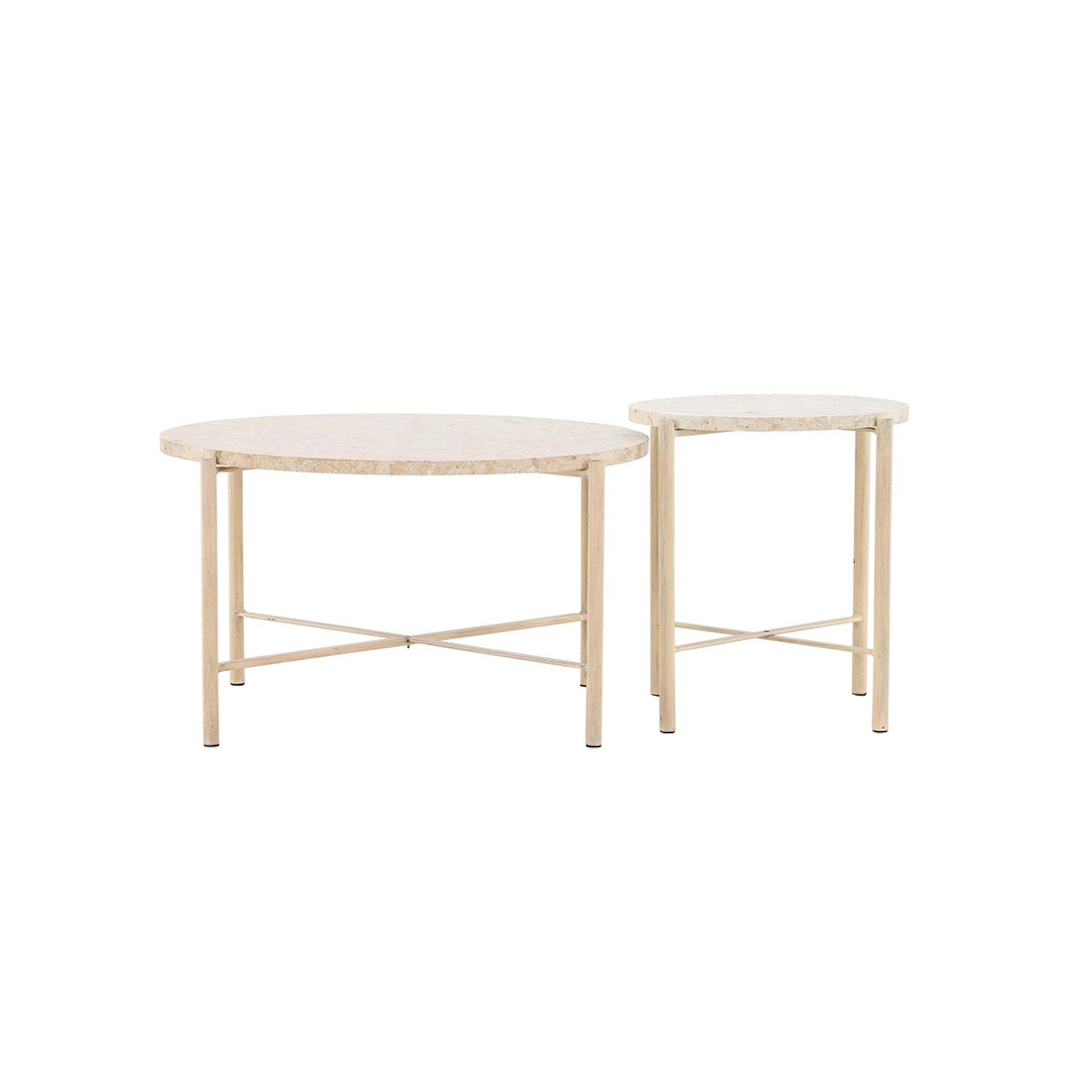 Soffbord Vind Sandhamn Ø70 cm & Ø40 cm