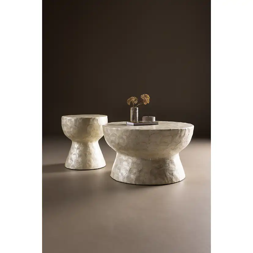 Soffbord Vind Sandön Ø70 cm & Ø40 cm