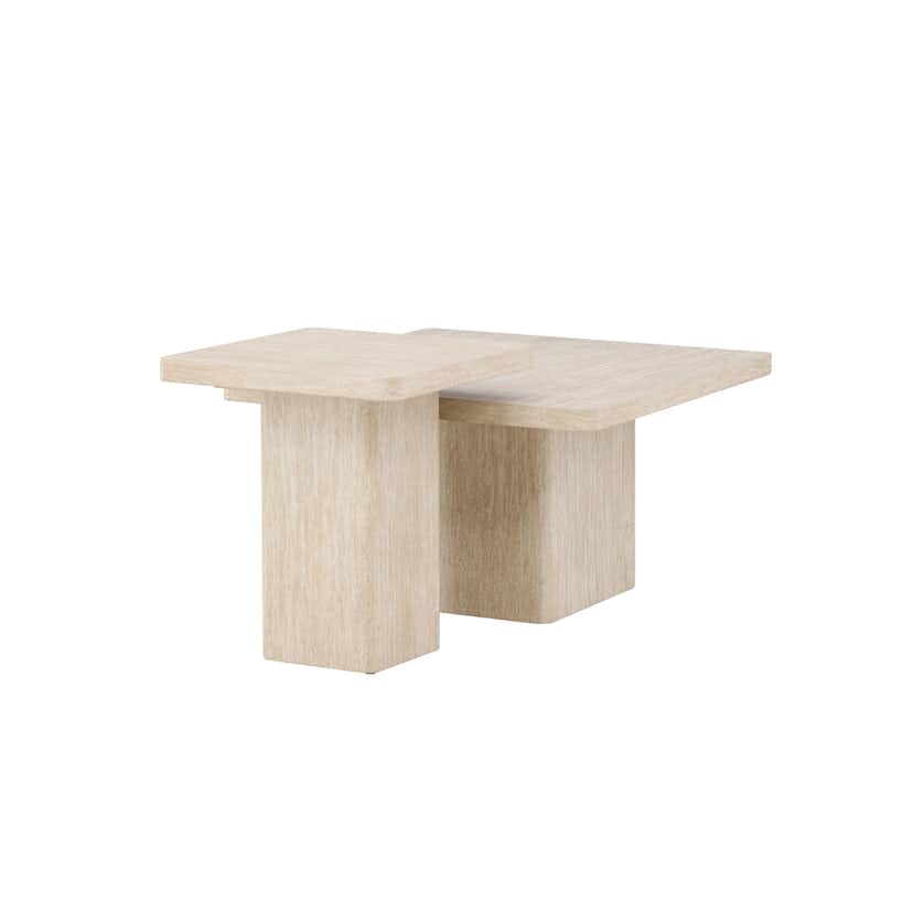 Soffbord Venture Home Qvart Set 80x80x46 cm & 50x50x56 cm