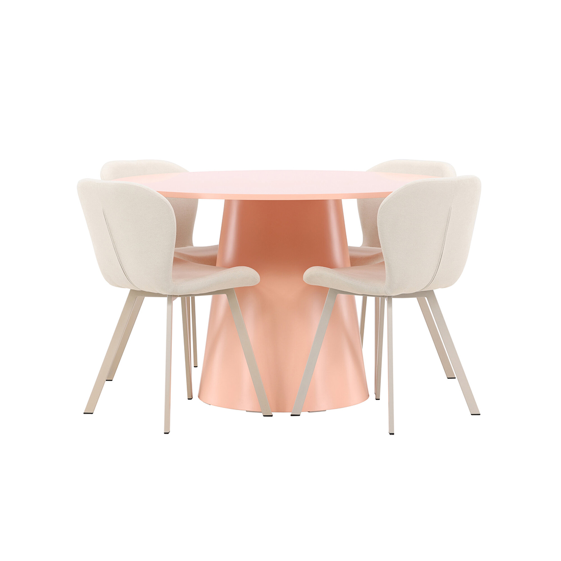 Matgrupp Venture Home Lanzo Ø120 cm med 4st Lilja Matstolar