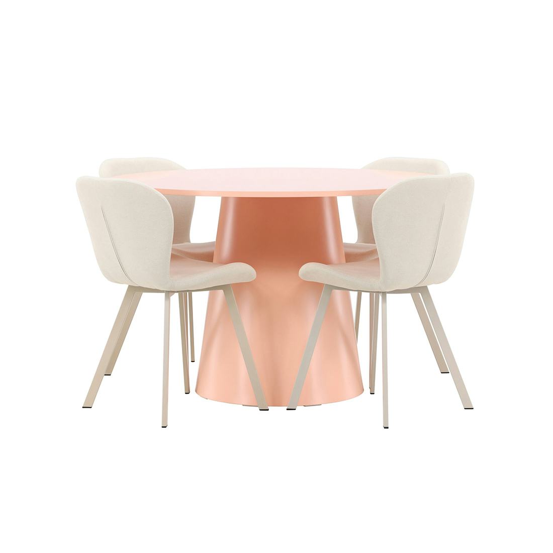 Matgrupp Venture Home Lanzo Ø120 cm med 4st Lilja Matstolar