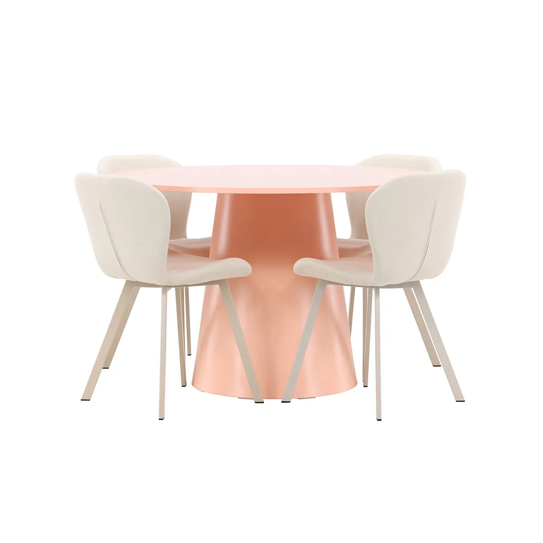 Matgrupp Venture Home Lanzo Ø120 cm med 4st Lilja Matstolar