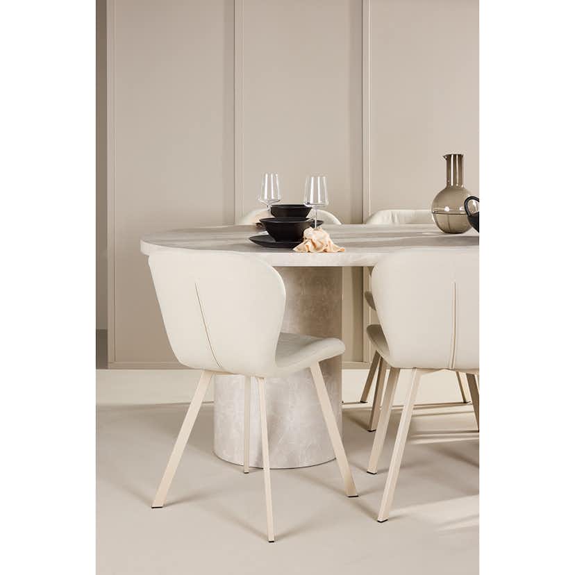 Matgrupp Venture Home Narvik med 6st Lilja Matstolar