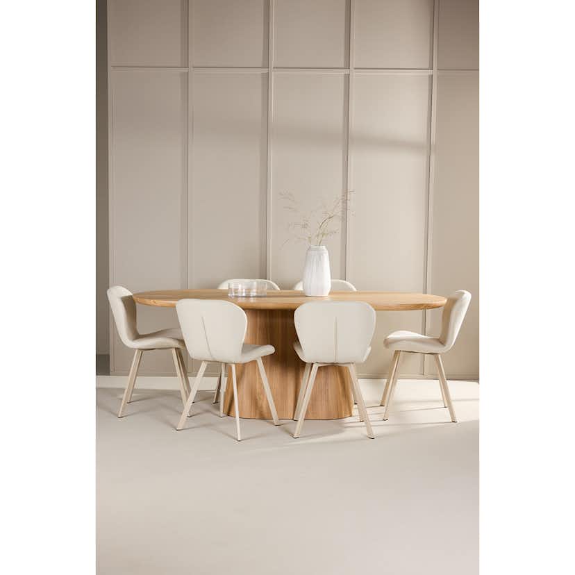 Matgrupp Venture Home Stjärnö med 6st Lilja Matstolar