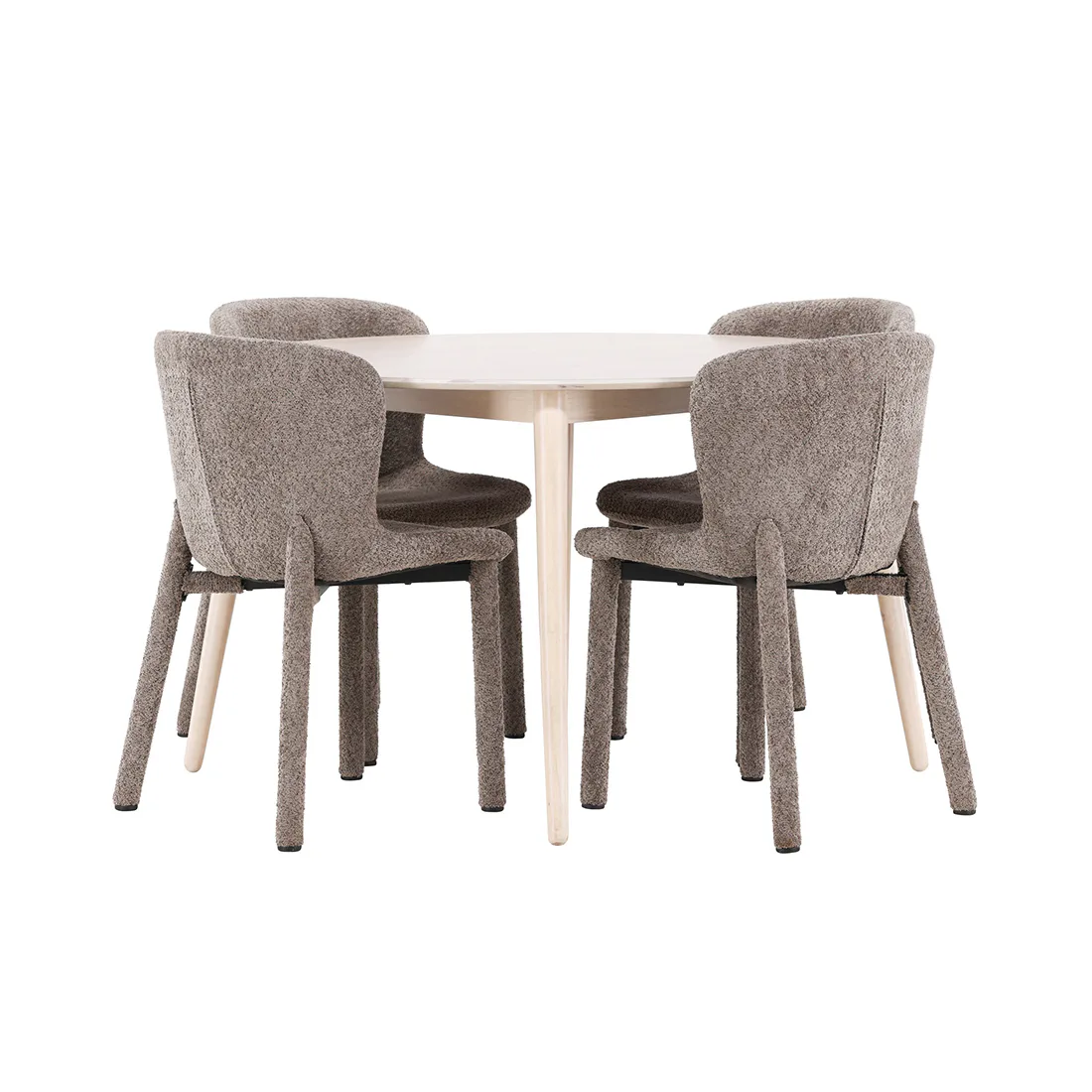 Matgrupp Venture Home Flora Ø120 cm med 4st Astoria Matstolar