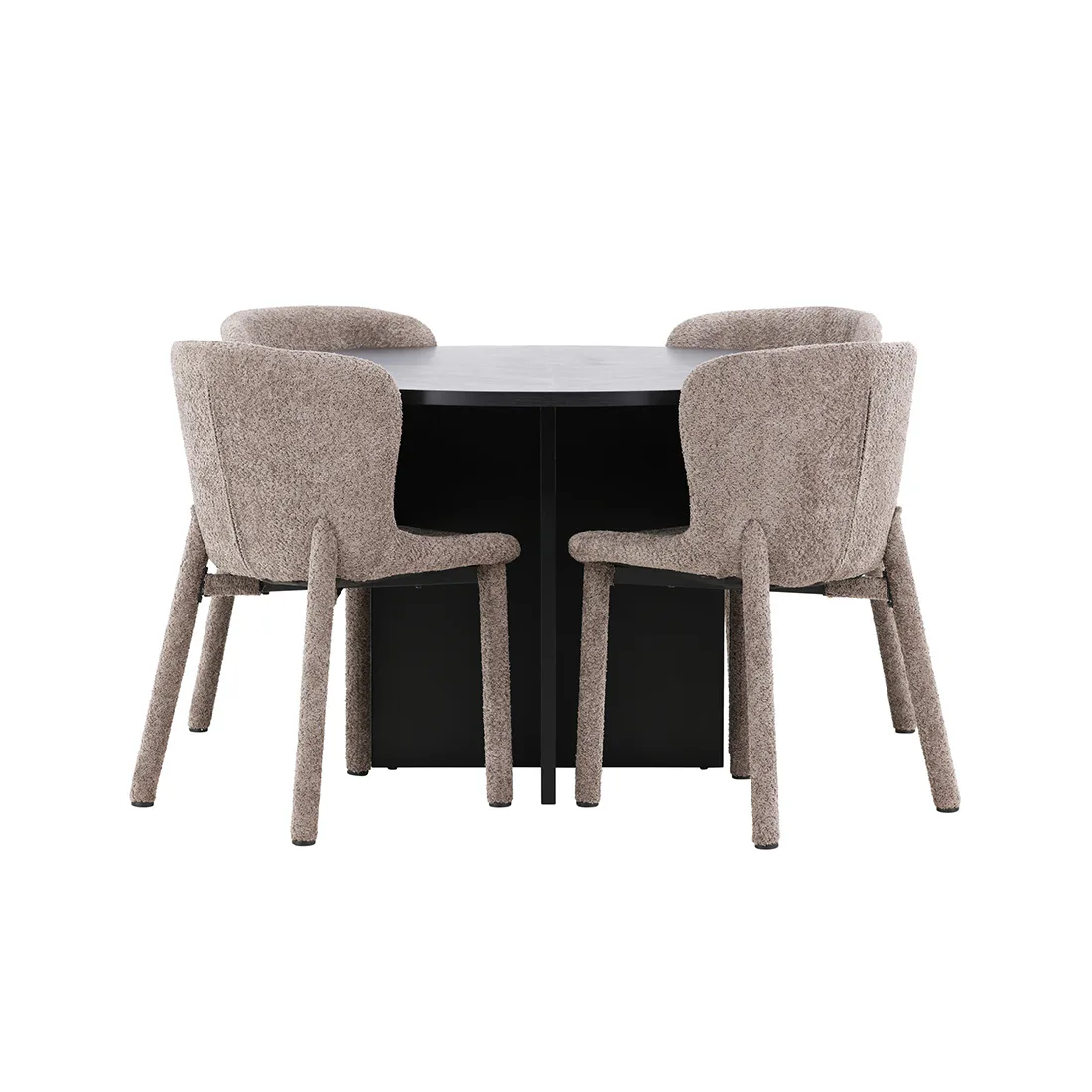 Matgrupp Venture Home Strada Ø120 cm med 4st Astoria Matstolar