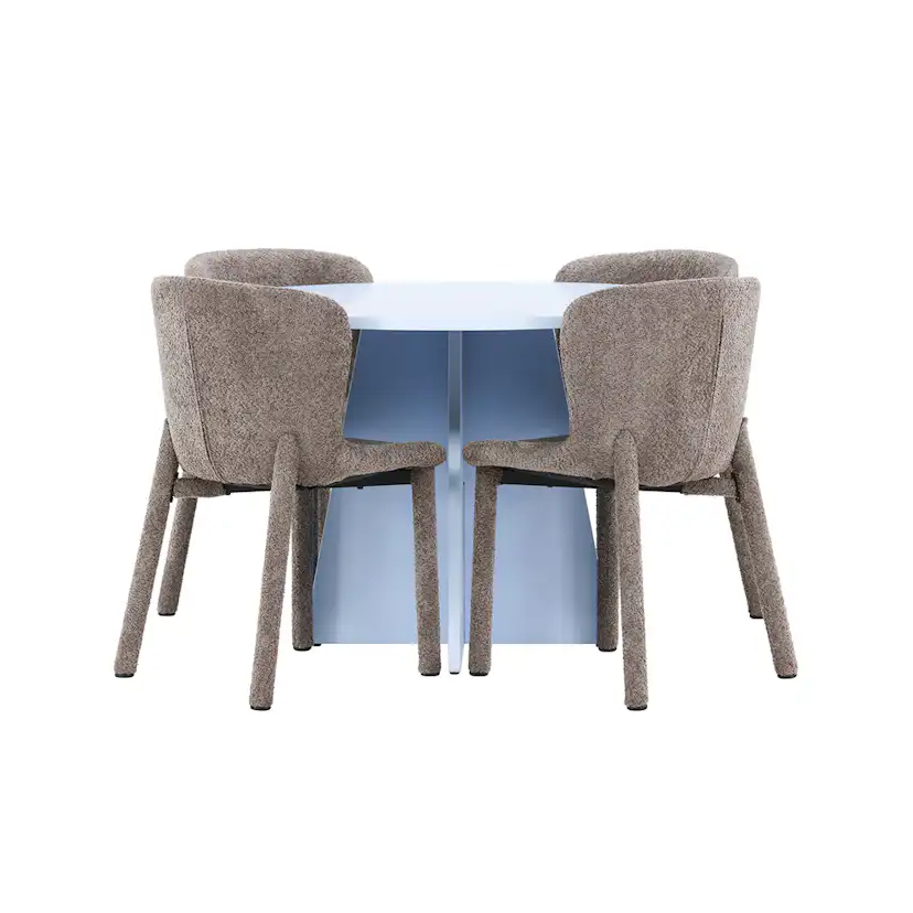 Matgrupp Venture Home Bootcut Ø110 cm med 4st Astoria Matstolar