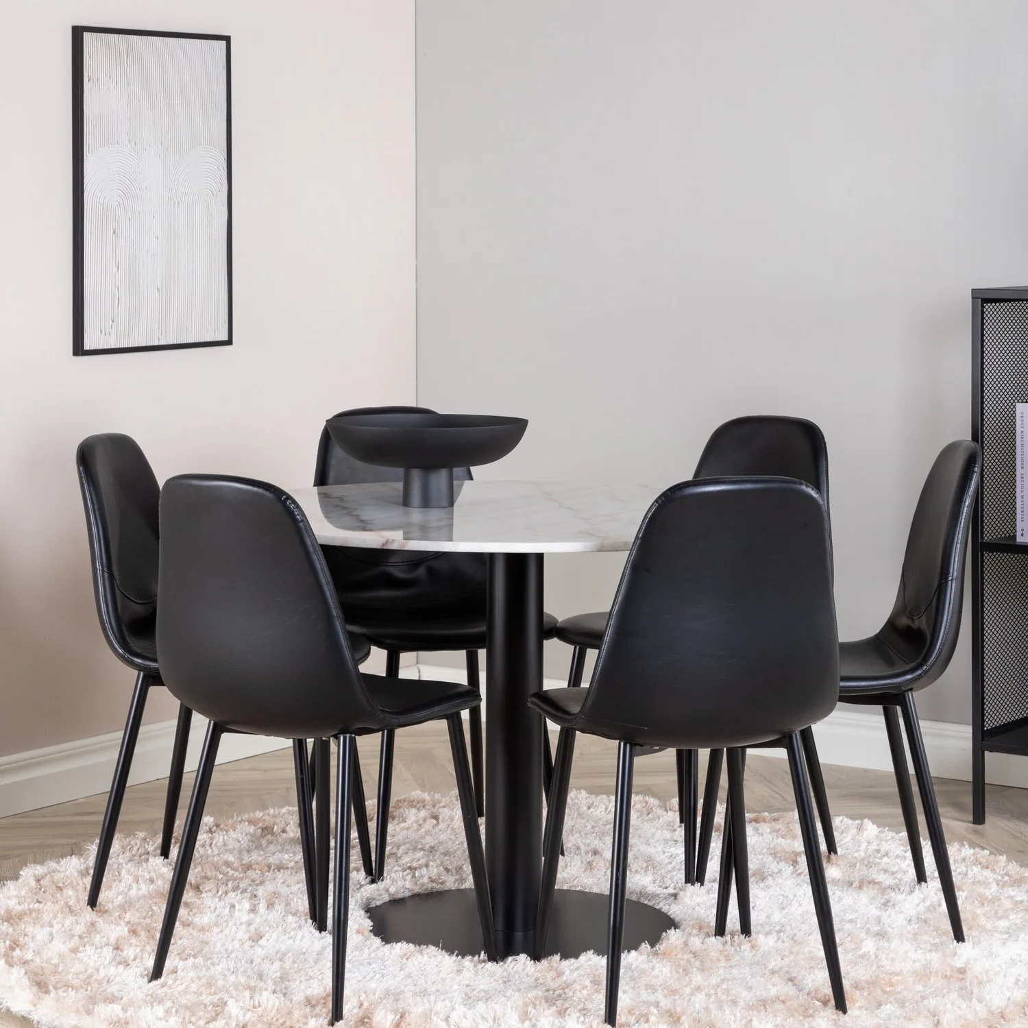 Matgrupp Venture Home Estelle med 6 Pobbie Stolar