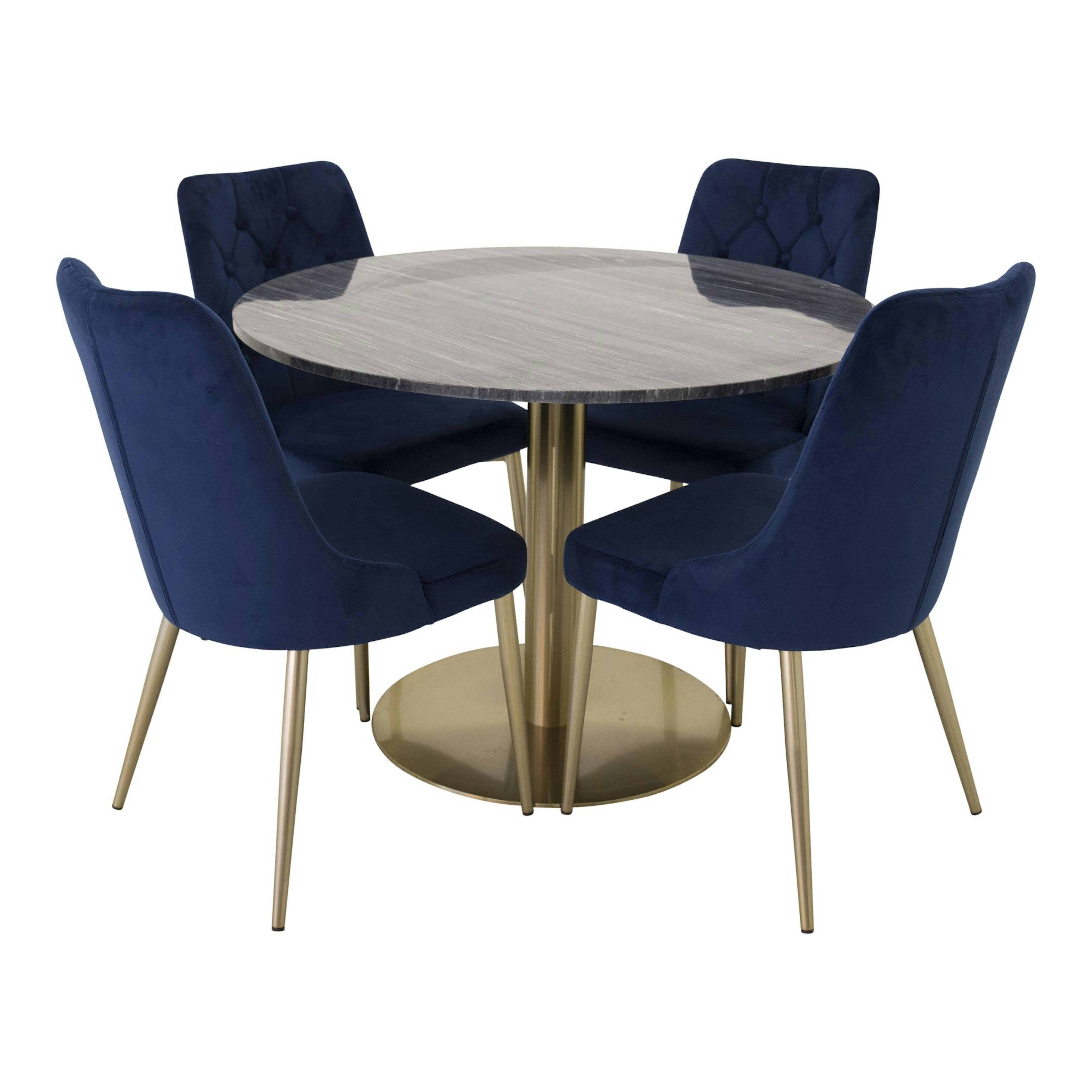 Svart/Mässing/Blå/Mässing