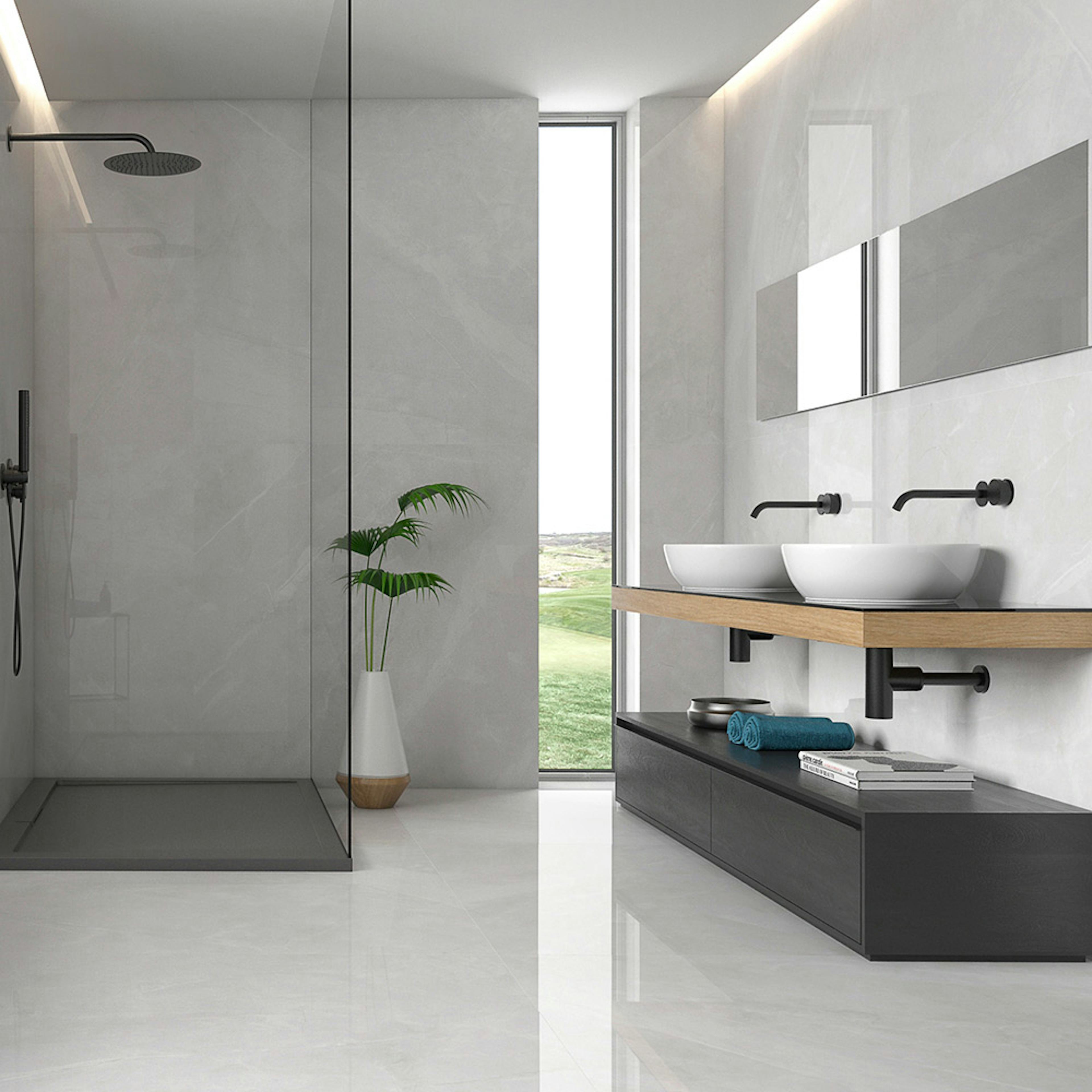 Klinker Tenfors Magda Blanco Marmor Blank 120x120 cm