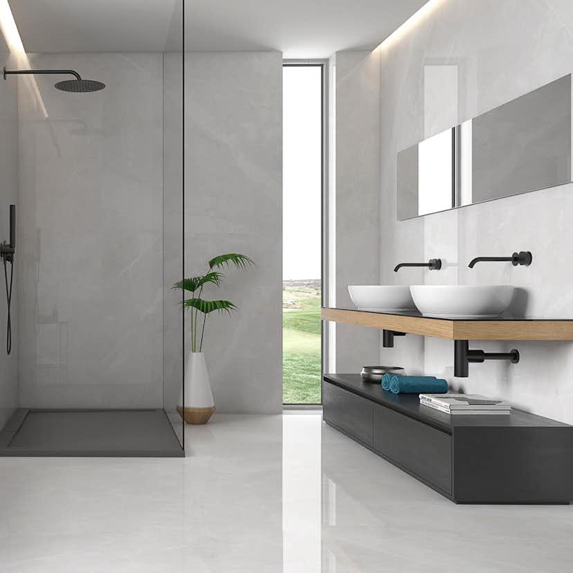 Klinker Tenfors Magda Blanco Marmor Blank 120x120 cm