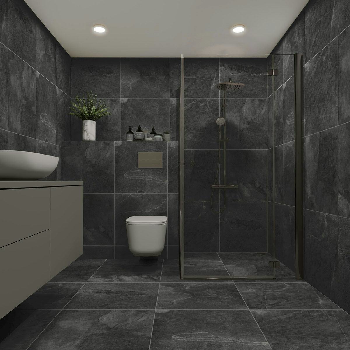 Klinker Tenfors Makai Marengo Marmor Matt 60x60 cm