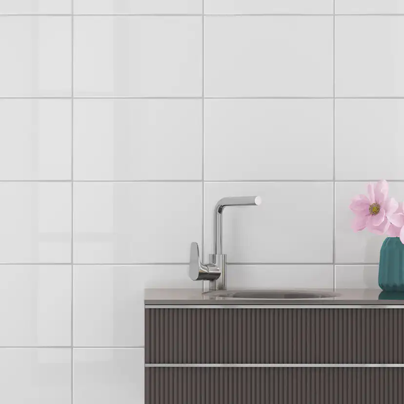 Kakel Tenfors Vit Blank 20x40 cm