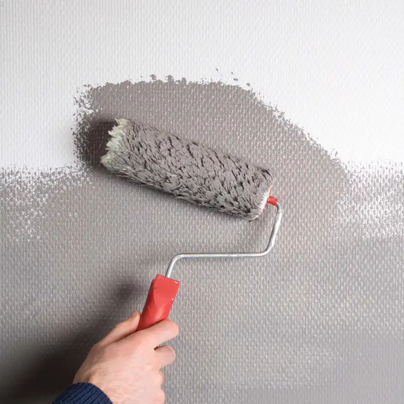 Tapet Fresco Förgrundad Glasfiberväv Rauten Vit 50 m 160g/m2