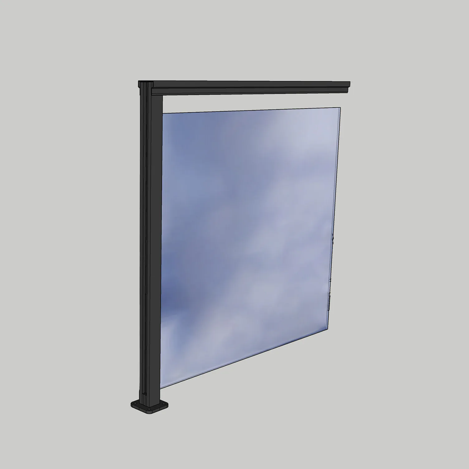 Glasräcke Novoroom Komplett Sektion H-P