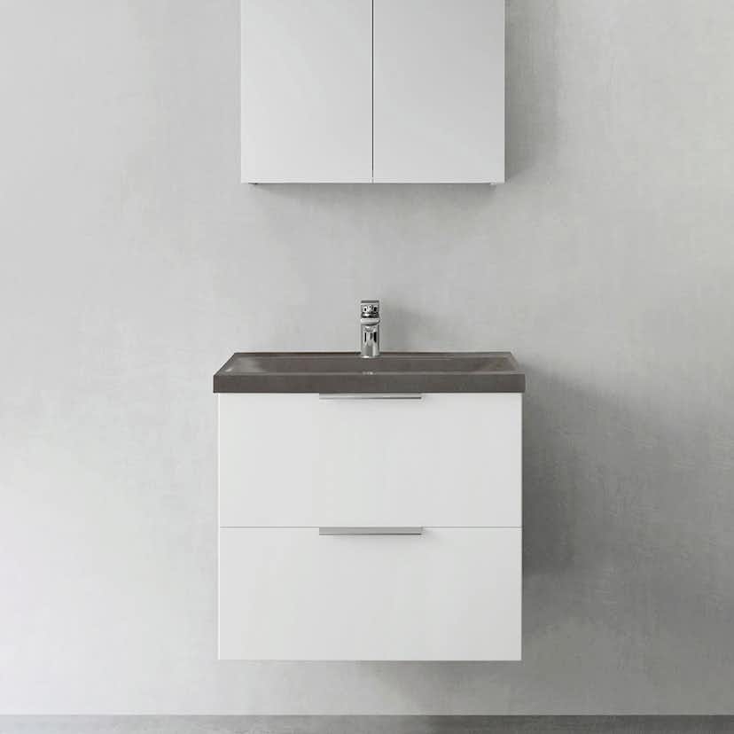 Tvättställsskåp Hafa Shape med Betong Tvättställ