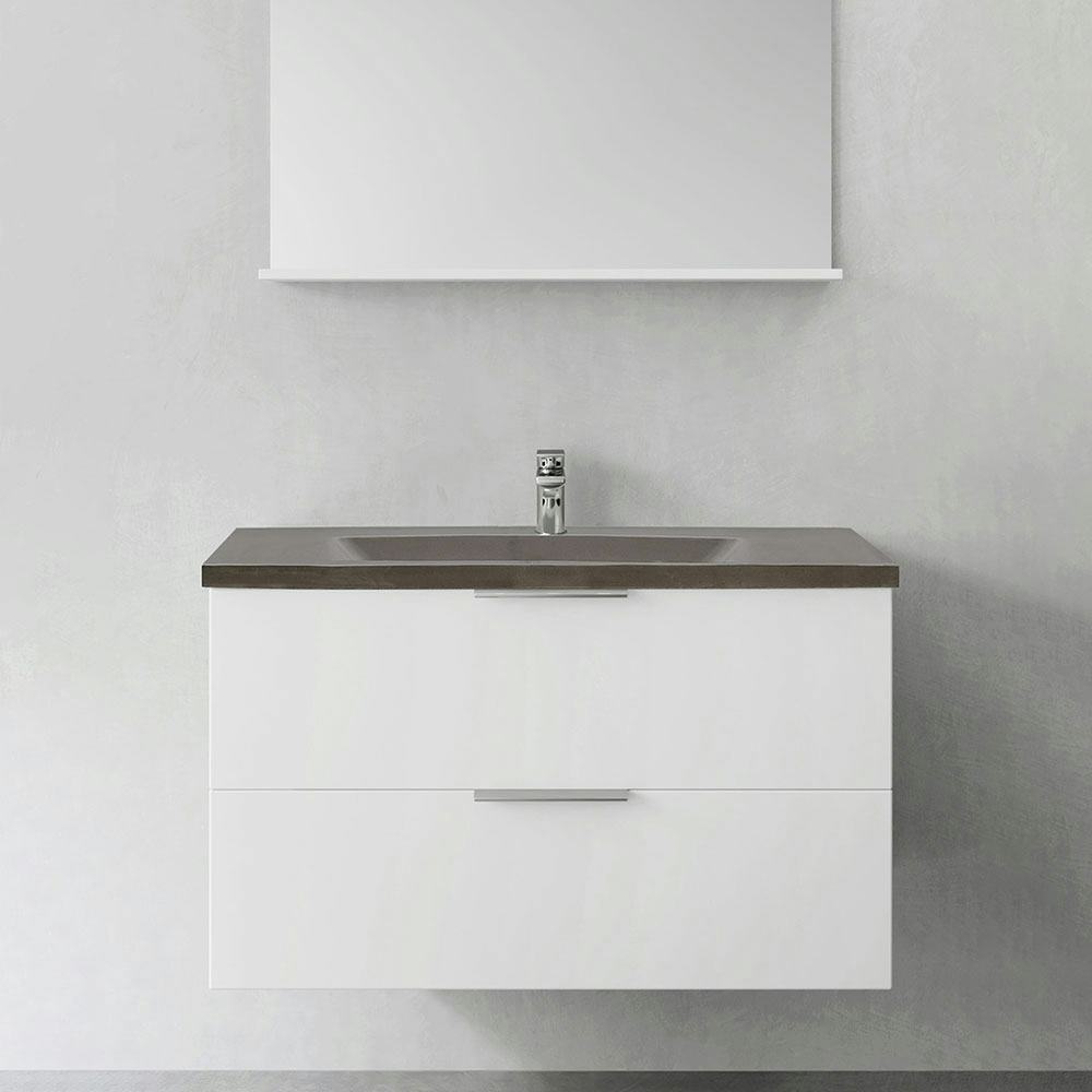 Tvättställsskåp Hafa Shape med Betong Tvättställ