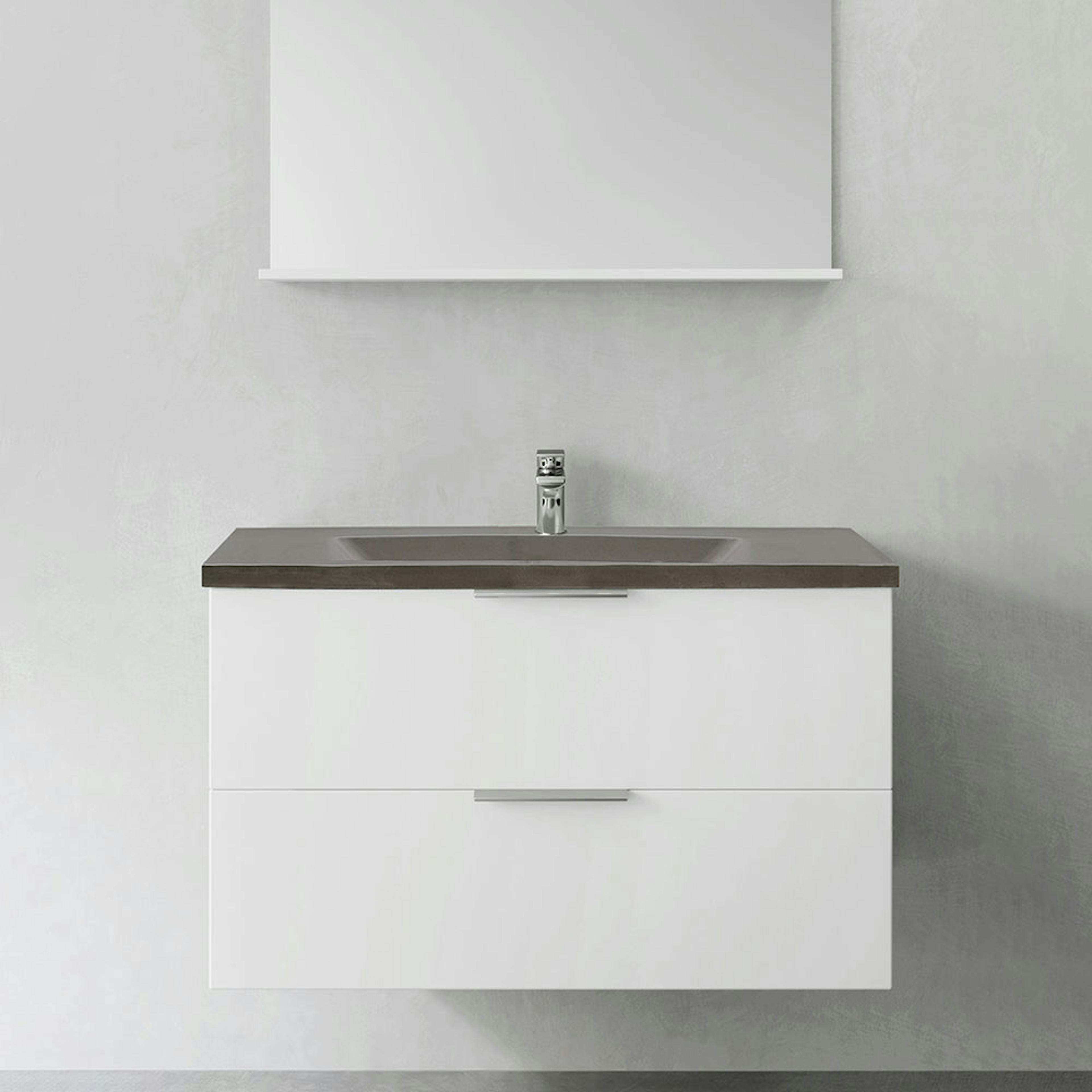 Tvättställsskåp Hafa Shape med Betong Tvättställ