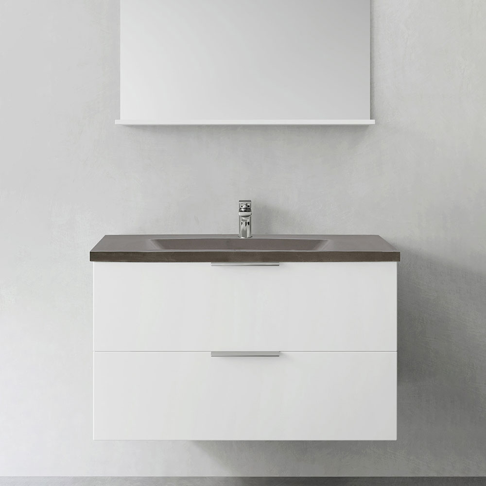 Tvättställsskåp Hafa Shape med Betong Tvättställ