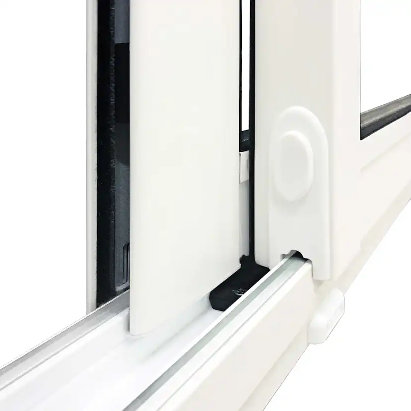 Skjutbart Fönsterparti Halle Thermo 6 Fönster 3 Spår Vit