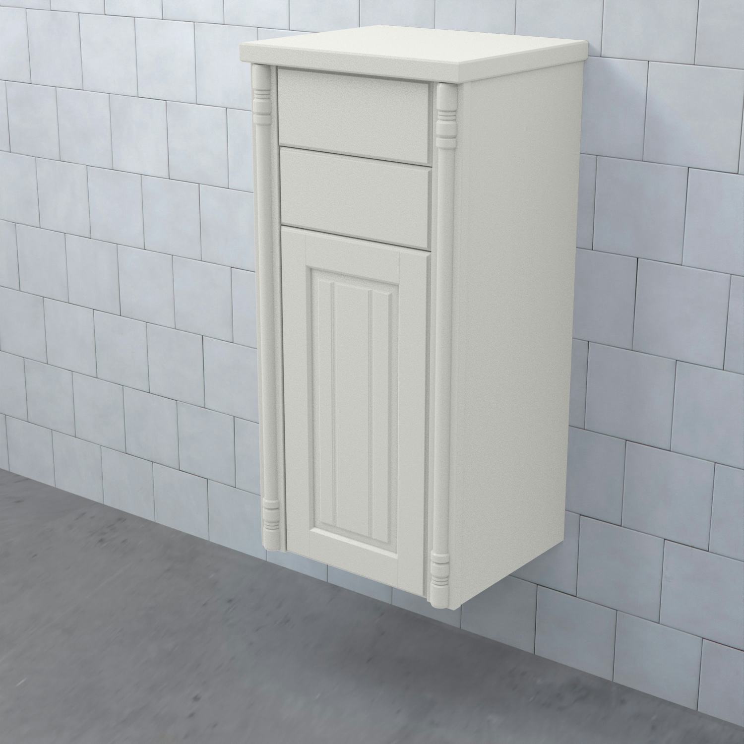 Halvhögt Skåp Björbo Badrum Valhall med Lucka och 2 Lådor