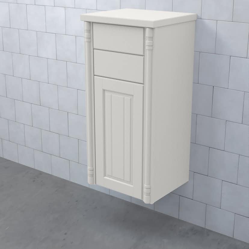 Halvhögt Skåp Björbo Badrum Valhall med Lucka och 2 Lådor