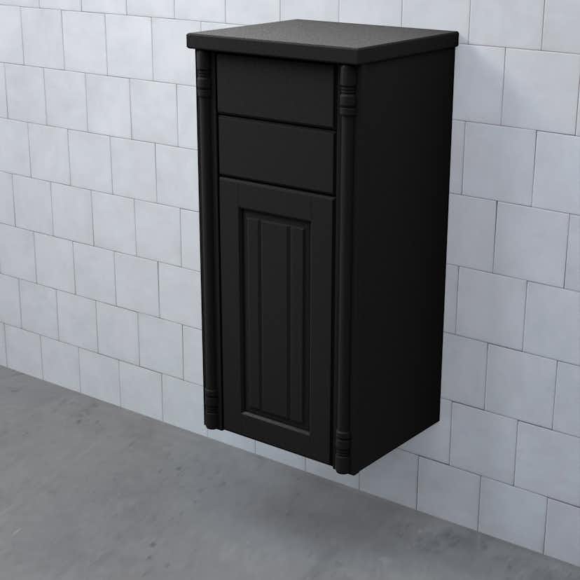 Halvhögt Skåp Björbo Badrum Valhall med Lucka och 2 Lådor